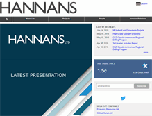 Tablet Screenshot of hannansreward.com